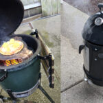 Green Egg pizza and Weber smoker