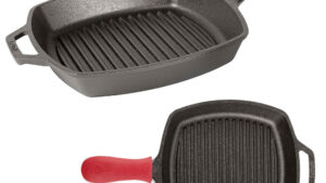 Lodge square cast iron grill pan