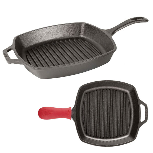 Lodge square cast iron grill pan