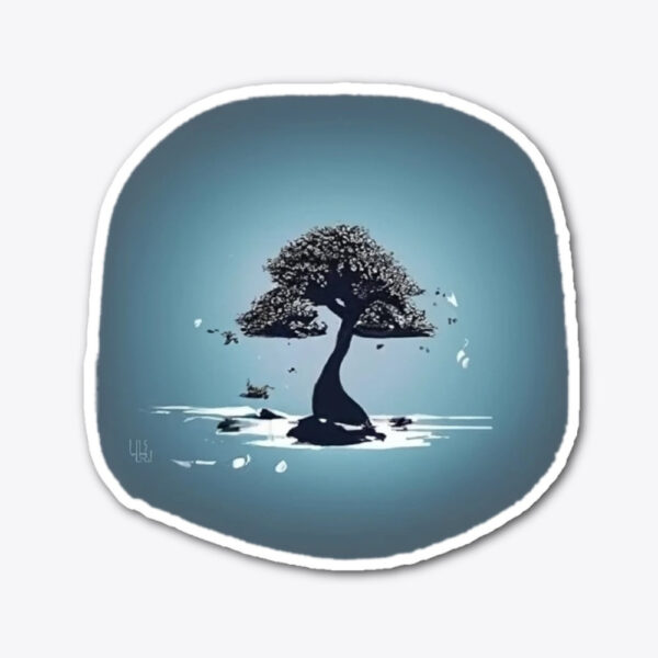 Die cut BSK tree sticker