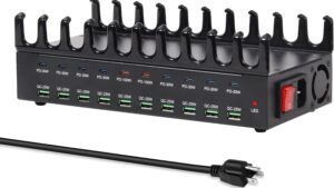 20-Port 690W Charging Station for Multiple Devices